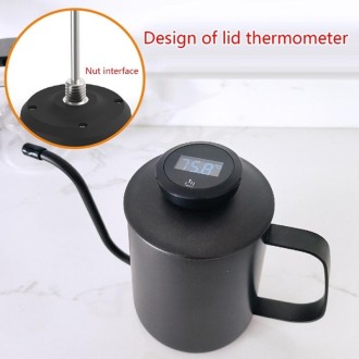 LCD Wireless  Waterproof Thermometer with Long Probe for Coffee Brewing Baking Cooking