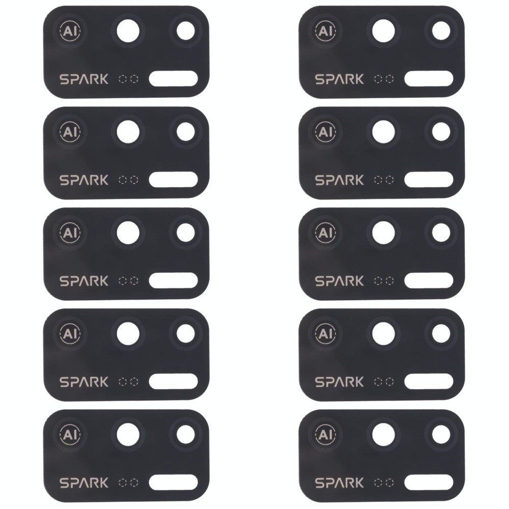 For Tecno Spark 5 Air KD6a 10pcs Back Camera Lens