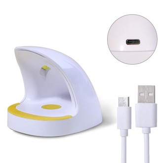 Mini Shark Phototherapy Lamp Portable Quick Dry Nail Lamp, Color: White With USB Cable