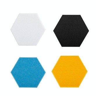 Polyester Fiber Wall Decoration Sound Insulation Cotton Sound Absorbing Board, Style: With Glue (Orange Yellow)