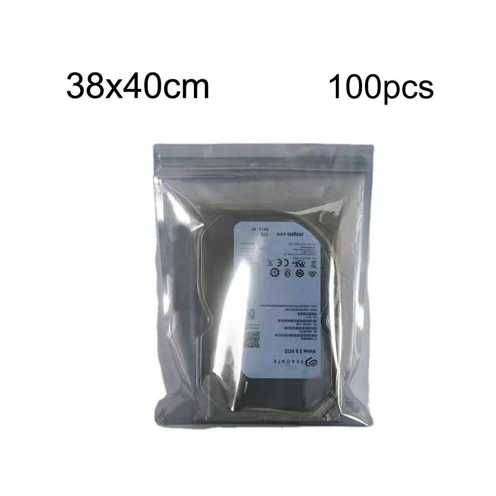 100pcs/pack 38x40cm Anti-static Shielding Bag Hard Disk Insulation Bag Electronic Plastic Motherboard Packaging Bag