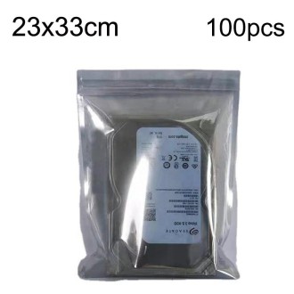 100pcs/pack 23x33cm Anti-static Shielding Bag Hard Disk Insulation Bag Electronic Plastic Motherboard Packaging Bag