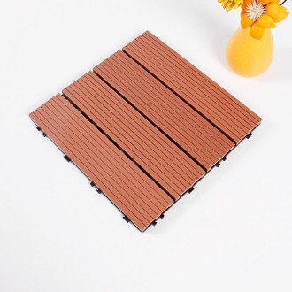 Outdoor Plastic Wood Waterproof Anti-corrosion Splicing Floor(Rosewood)