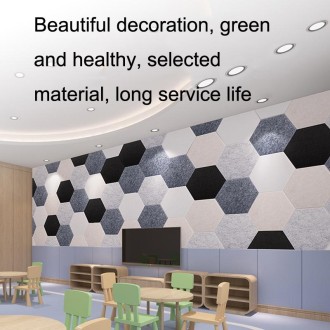 Polyester Fiber Wall Decoration Sound Insulation Cotton Sound Absorbing Board, Style: Without Glue (Snow White)