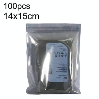 100pcs / Pack 14x15cm Anti-static Shielding Bag Hard Disk Insulation Bag Electronic Plastic Motherboard Packaging Bag