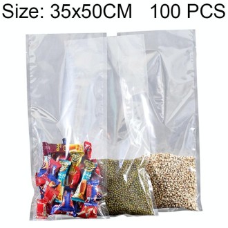 100 PCS Food Vacuum Packaging Transparent Plastic Bag Nylon Fresh-keeping Bag, Size: 35cm x 50cm