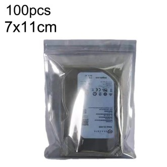 100pcs / Pack 7x11cm Anti-static Shielding Bag Hard Disk Insulation Bag Electronic Plastic Motherboard Packaging Bag