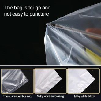 50pcs / Roll 3C Transparent Smiley Plastic Bag Shopping Bag Packaging Bag, Size: 24x40cm