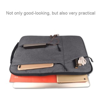 Universal Multiple Pockets Wearable Oxford Cloth Soft Portable Simple Business Laptop Tablet Bag, For 14 inch and Below Macbook,