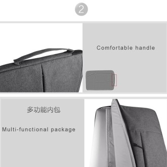 Universal Multiple Pockets Wearable Oxford Cloth Soft Portable Simple Business Laptop Tablet Bag, For 14 inch and Below Macbook,