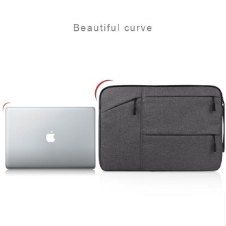 Universal Multiple Pockets Wearable Oxford Cloth Soft Portable Simple Business Laptop Tablet Bag, For 14 inch and Below Macbook,