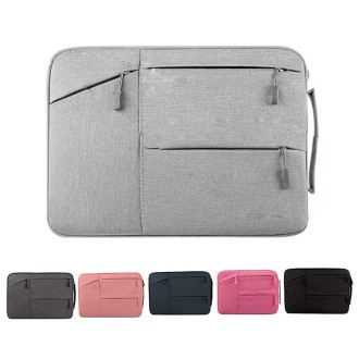 Universal Multiple Pockets Wearable Oxford Cloth Soft Portable Simple Business Laptop Tablet Bag, For 14 inch and Below Macbook,