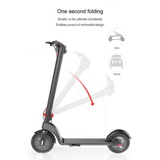 [EU Warehouse] X7 Outdoor Waterproof Foldable Off-road Scooter with 8.5 inch Vacuum Tires & LCD Display & LED Lights & 5AH Lithi