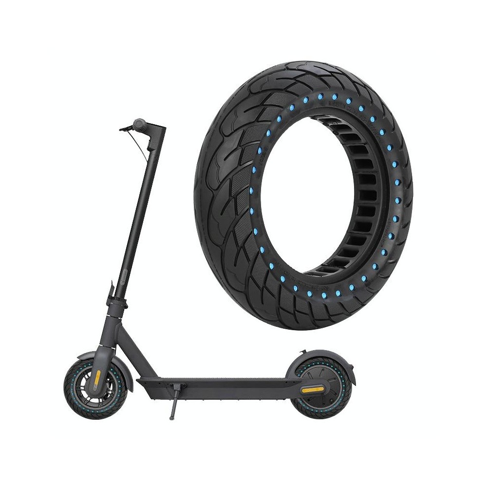 For Ninebot MAX G30 Electric Scooter 10x2.5 Inflatable Honeycomb Solid Run-flat Tire(44mm Slot Blue)