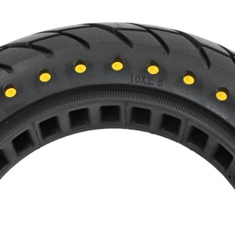 For Ninebot MAX G30 Electric Scooter 10x2.5 Inflatable Honeycomb Solid Run-flat Tire(44mm Slot Blue)