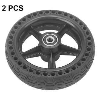 6.5x1.85 Solid Tire Honeycomb Tire Electric Scooter Tire,Specification: With Plastic Wheel