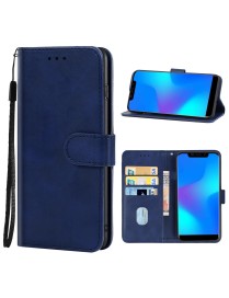 Leather Phone Case For DOOGEE X70(Blue)
