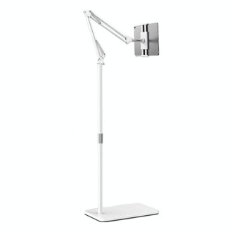 175cm Mobile Phone Tablet Live Broadcast Bedside Lifting Bracket Telescopic Cantilever Model (White)