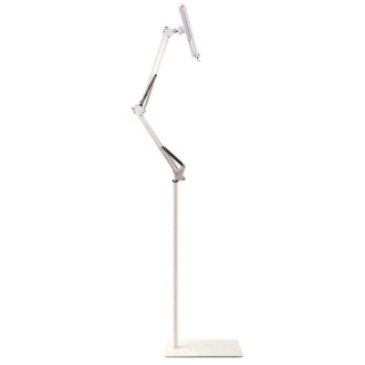 175cm Mobile Phone Tablet Live Broadcast Bedside Lifting Bracket Cantilever Floor Model (White)