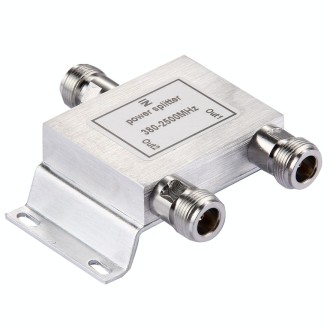 380-2500MHz N Female Adapter 2-Way Power Splitter