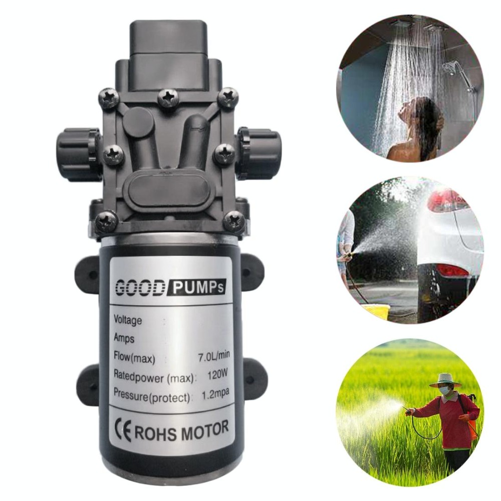 3216YB DC Intelligent Diaphragm Pump Anti-epidemic Disinfection Automatic Spraying Spray High-pressure Pump Thread on Both Sides