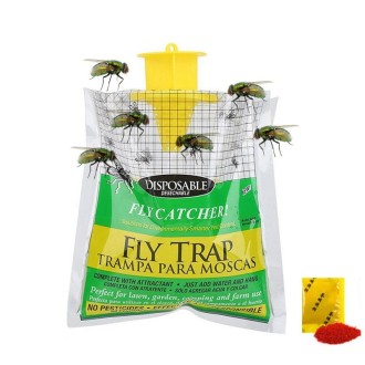 MYD-1 External Bait Fly Bag Hanging Fly Trap Bag Outdoor Farms Catch Flies Tool