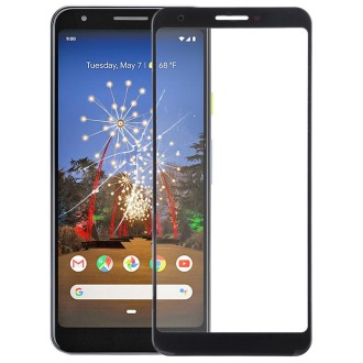 Front Screen Outer Glass Lens for Google Pixel 3a XL(Black)