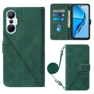 For Infinix Hot 20S/20 Pro Crossbody 3D Embossed Flip Leather Phone Case(Dark Green)