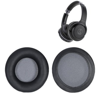 1 Pair Headset Sponge Earmuffs for Audio-Technica ATH-S200BT(Black+Blue)