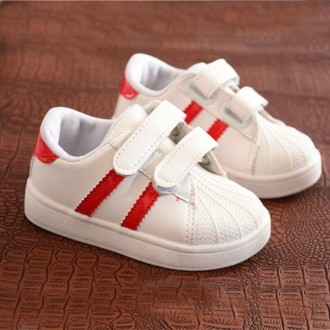 Shell Head Sneakers Casual Shoes for Children, Shoe Size:25(Red)