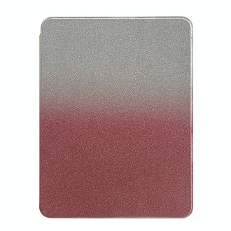 For iPad 10.2 2021 / 2020 / 10.5 Gradient Glitter Magnetic Split Leather Tablet Case(Pink)