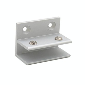 F-type Aluminum Alloy Glass Combination Clamp Cabinet Partition Fixing Clip, Size: L, Cliped 5-10mm