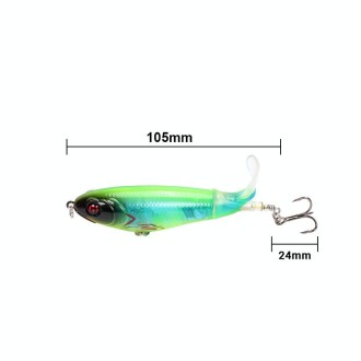 Spiral Tractor Hard Bait 17g 10.5cm Floating Pencil Sub-Propeller Fish Bait(I)