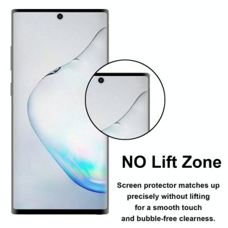 2 PCS 3D Curved Silk-screen PET Full Coverage Protective Film for Galaxy Note 10(Black)