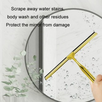 Household Stainless Steel Window Glass Manual Wiper With Circular Hook