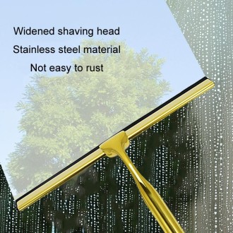 Household Stainless Steel Window Glass Manual Wiper With Circular Hook