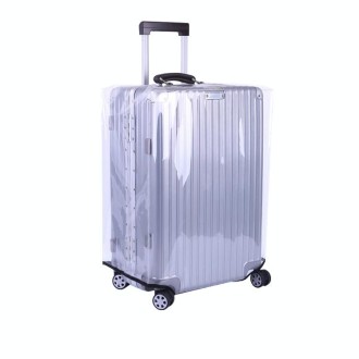 24 Inch Rimless Transparent Waterproof PVC Trolley Suitcase Cover Dustproof Protective Cover