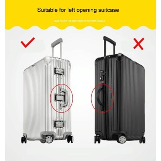 26 Inch Rimless Transparent Waterproof PVC Trolley Suitcase Cover Dustproof Protective Cover