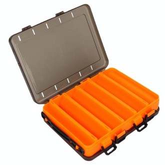 HB327 14 Grids Double Side Luya Tool Box Translucent Bait Organizer(Yellow)