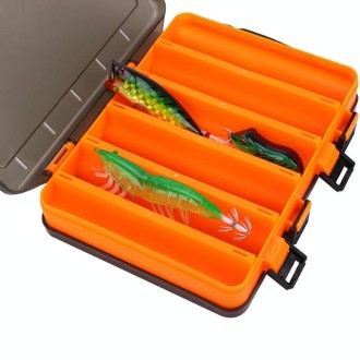 HB327 14 Grids Double Side Luya Tool Box Translucent Bait Organizer(Yellow)