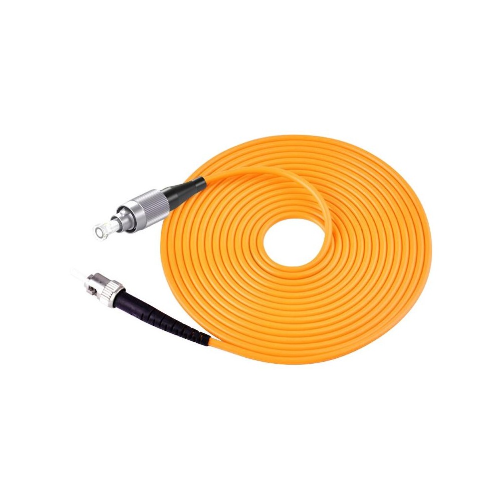 FC-ST Single-Core Multi Mode Fiber Optic Jumper,Length: 3m