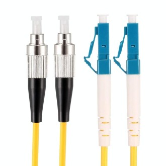 LC-FC Dual-Core Single Mode Fiber Optic Jumper,Length: 3m