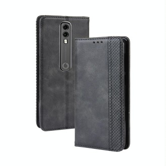 Magnetic Buckle Retro Crazy Horse Texture Horizontal Flip Leather Case for Vodafone Smart V10 (VFD730) , with Holder & Card Slot