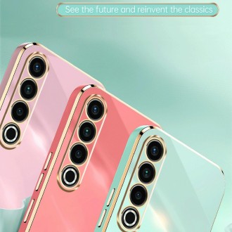 For Meizu 20 Pro 5G XINLI Straight 6D Plating Gold Edge TPU Phone Case(Mint Green)