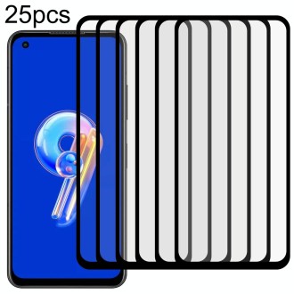 For Asus Zenfone 9 25pcs Full Glue Full Screen Tempered Glass Film