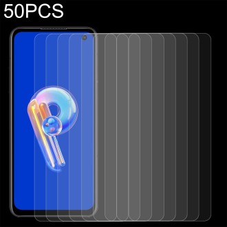 50 PCS 0.26mm 9H 2.5D Tempered Glass Film For Asus Zenfone 9