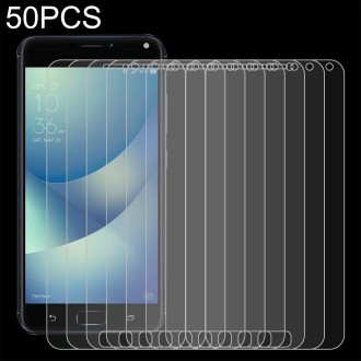 50 PCS 0.26mm 9H 2.5D Tempered Glass Film For Asus ZenFone 4 Max Plus ZC550TL