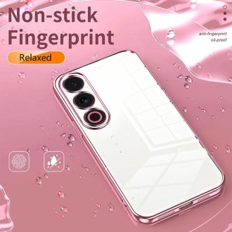 For Meizu 21 Note Transparent Plating Fine Hole Phone Case(Purple)