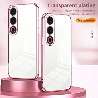 For Meizu 21 Note Transparent Plating Fine Hole Phone Case(Purple)