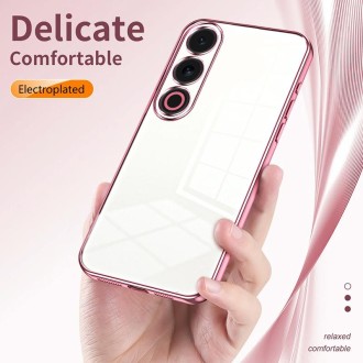 For Meizu 21 Note Transparent Plating Fine Hole Phone Case(Purple)